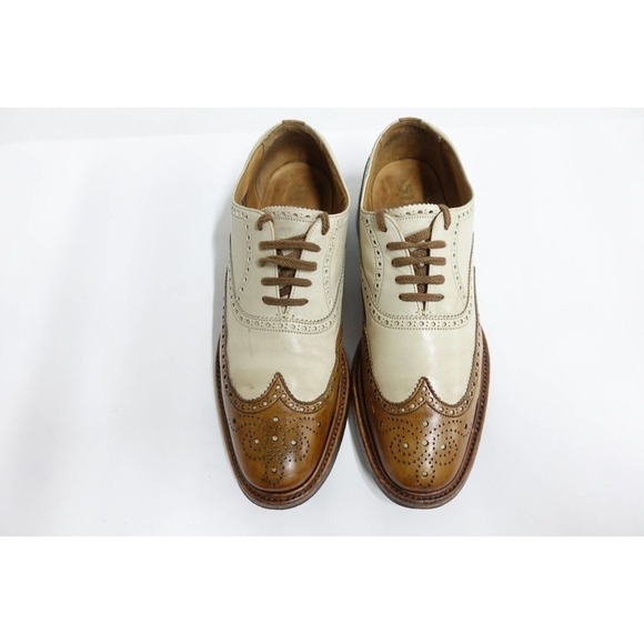 HERRING SHOES CHEANEY Dress Shoe Wingtip Spectator Brown Oxfords 9.5D,US/8.5F,UK main image 7